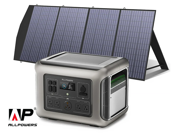 ALLPOWERS Solar Generator Kit 2500W (R2500 + SP033 200W Solar Panel)